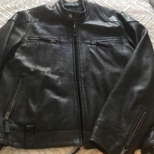 Lucky Brand Men’s Leather Coat